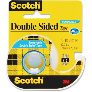 SCOTCH DOUBLE SIDED TAPE 3/4X200IN