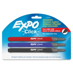EXPO CLICK FINE DRY ERASE MARKERS