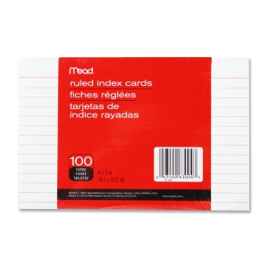 MEAD INDEX CARDS 4 X 6 RULED