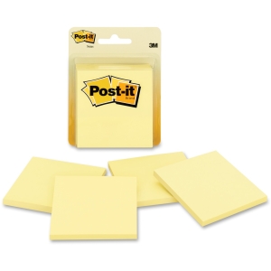 POST-IT NOTES CANARY YELLOW 4 PADS
