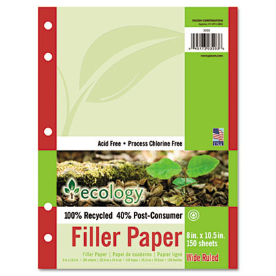 ECOLOGY RECYCLED FILLER PAPER PACK