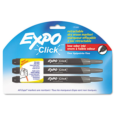 EXPO CLICK FINE DRY ERASE MARKERS