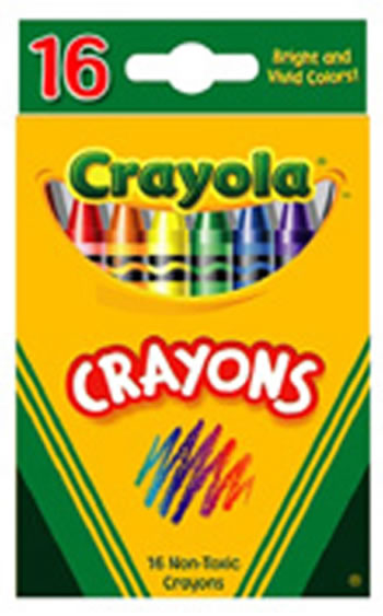 Crayola Large Crayons, Lift Lid Box, 16 Colors/Box 520336, 1 - Ralphs