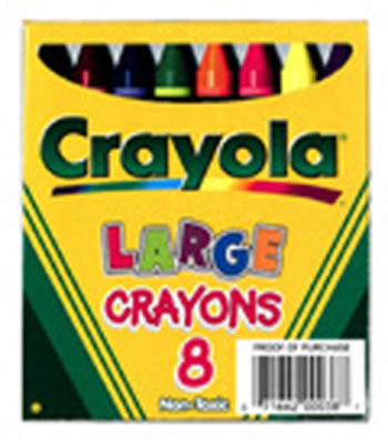 CRAYOLA LARGE SIZE LIFT BOX 8-PK