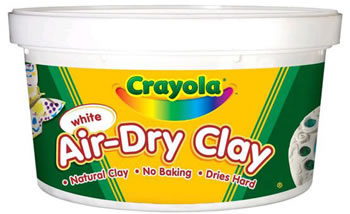 CRAYOLA AIR DRY CLAY 2.5 LBS WHITE