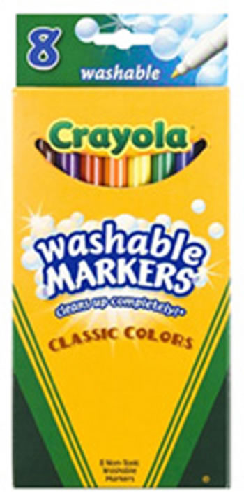 WASHABLE DRAWING MARKER 8 COLORS