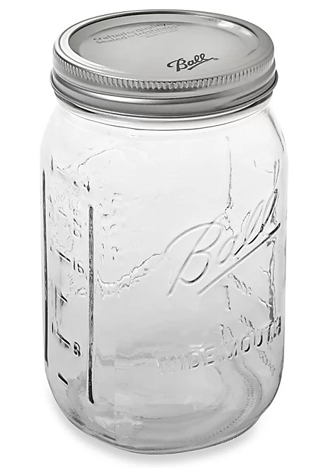 Jar, Glass, Canning, 16oz