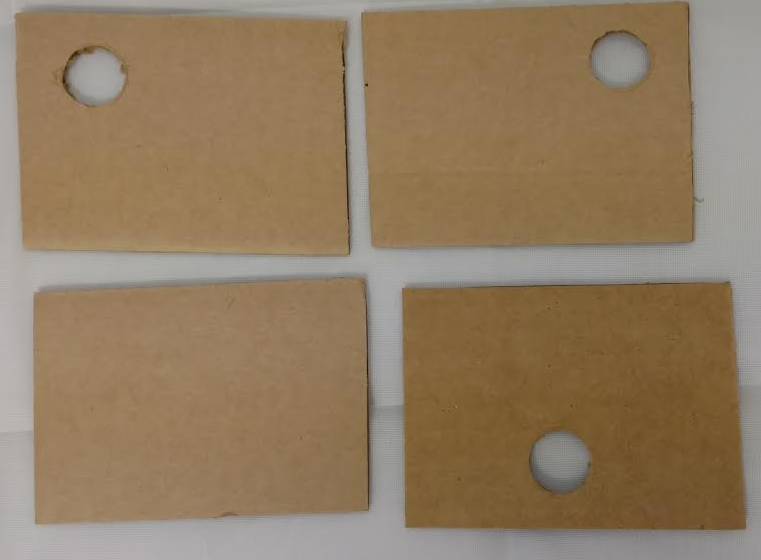 Divider for light box, opaque, set of 4