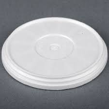 Lid for plastic container, opaque