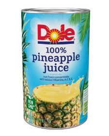 Pineapple Juice, Canned, 6oz