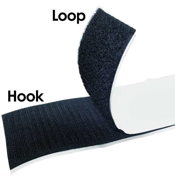 Hook and Loop Velcro, Adhesive Back, 2ft Length