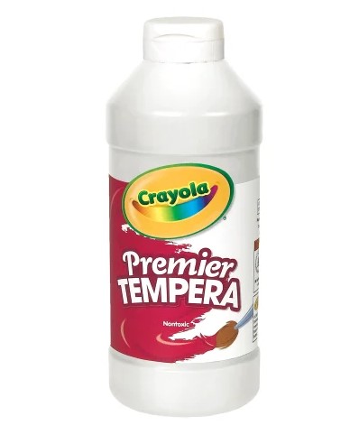 White Tempera Paint, Bottle