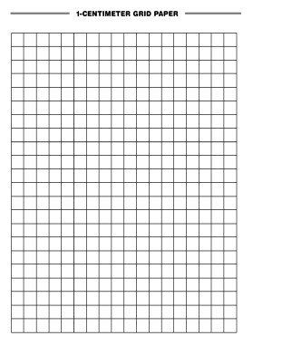 Graph Paper, 1cm, 100/sheet/pad