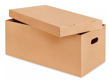 Cardboard File Storage Box, w/lid