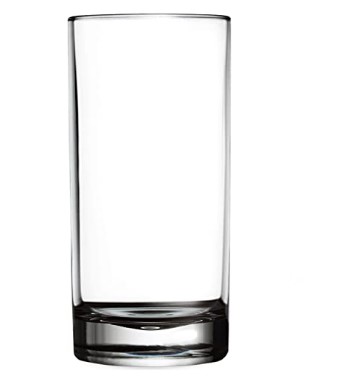 Clear Acrylic Drinking Glass, 16oz, no taper