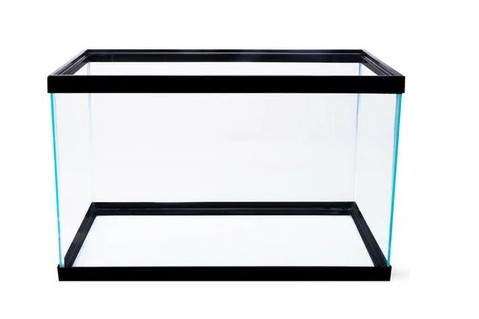 Aquarium, 10gallon, squared edges, glass