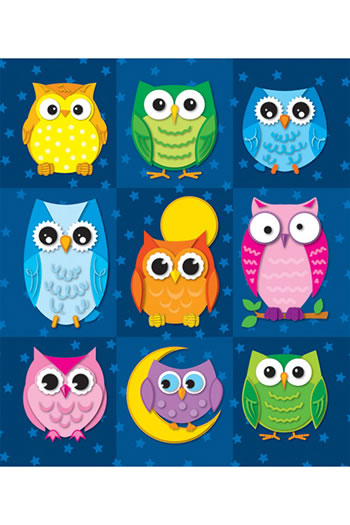 COLORFUL OWLS PRIZE PACK STICKERS