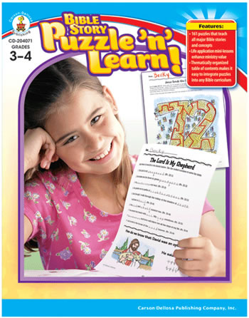 BIBLE STORY PUZZLE N LEARN GR 3-4