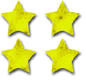 CHART SEALS STARS GOLD FOIL 810/PK