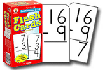 FLASH CARDS SUBTRACTION 0-12