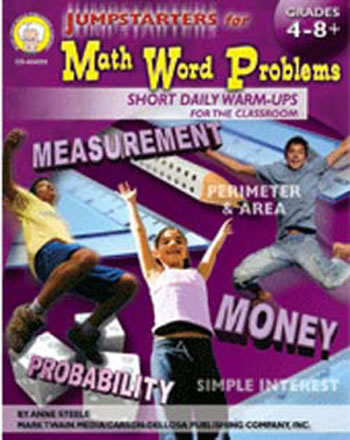 JUMPSTARTERS FOR MATH WORD PROBLEMS