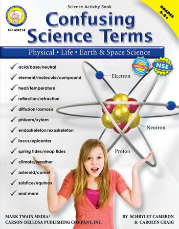 CONFUSING SCIENCE TERMS BOOK GR 5-8