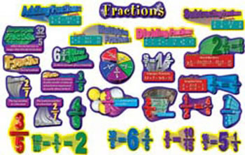 FRACTIONS PUNCH-OUTS BB SETS