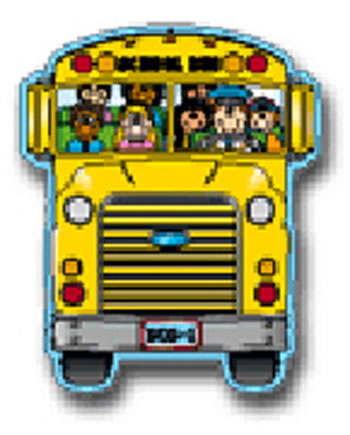 TWO-SIDED DECORATION SCHOOL BUS
