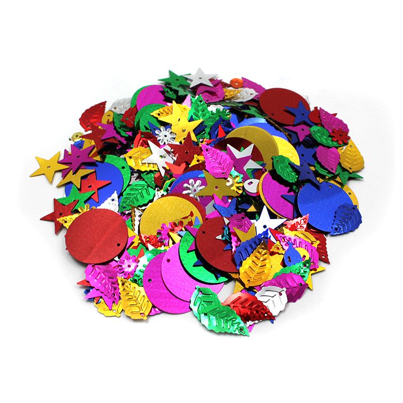GLITTERING SEQUINS W SPANGLES 4OZ