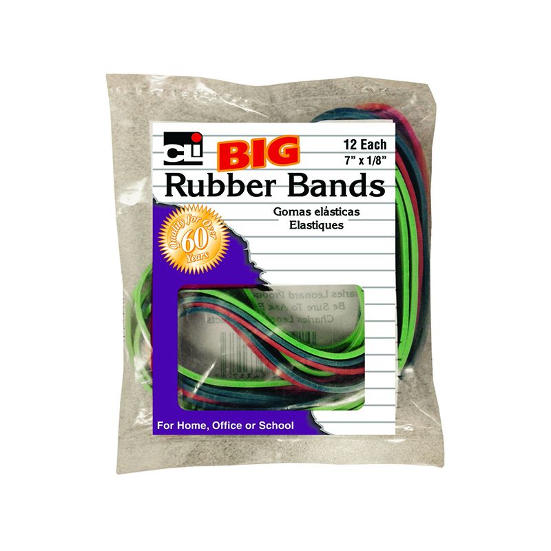 BIG RUBBER BANDS 7X1/8IN 12PK