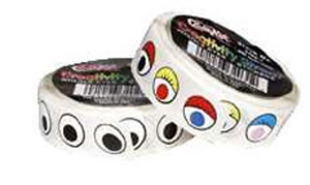 WIGGLE EYES STICKERS ON A ROLL