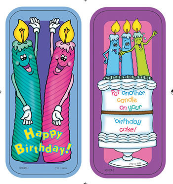 BIRTHDAY CANDLES  BOOKMARKS