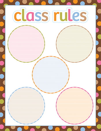 CLASS RULES DOTS ON CHOCOLATE CHART