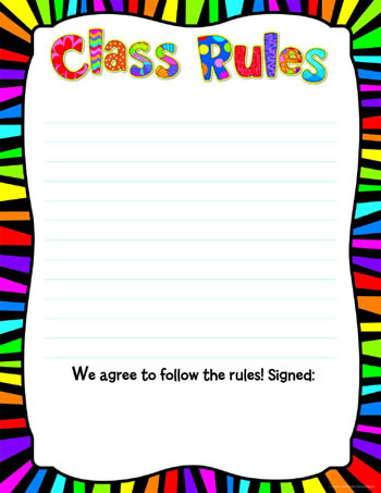 CLASS RULES CHART 17 X 24