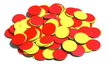 MAGNETIC TWO-COLOR COUNTERS