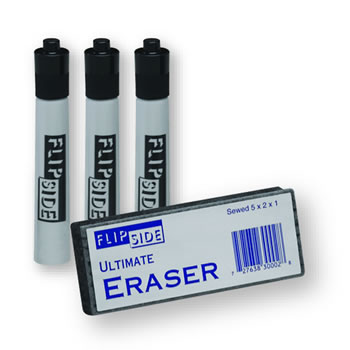Flipside-Expo 2 Fine Point Pen 3-Pack + Eraser - 12 cnt