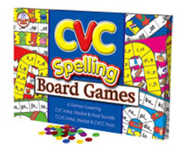 CVC SPELLING BOARD GAMES