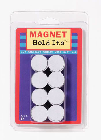 100 3/4 DIA MAGNET DOTS WITH