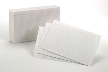 OXFORD INDEX CARDS 4X6 RULED WHITE