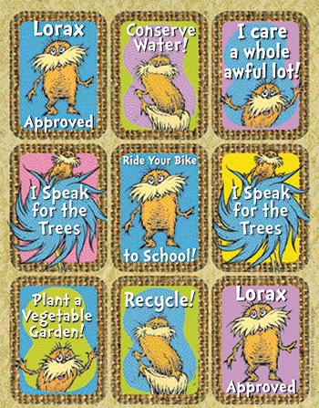 THE LORAX PROJECT GIANT STICKERS