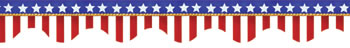 AMERICAN FLAGS-ELECTORAL SCALLOPED