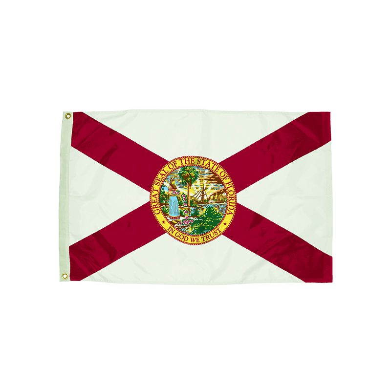3X5 NYLON FLORIDA FLAG HEADING &