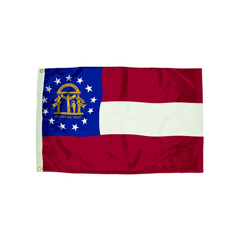 3X5 NYLON GEORGIA FLAG HEADING &