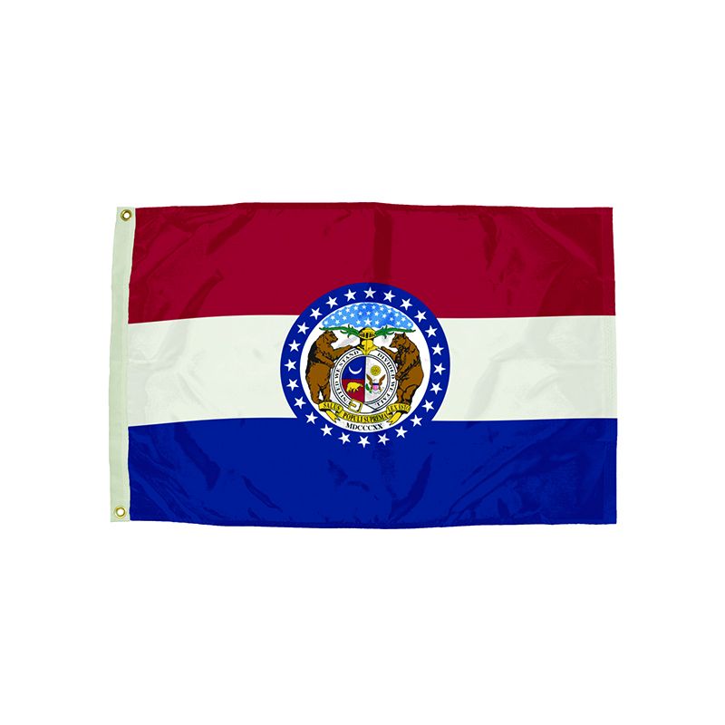 3X5 NYLON MISSOURI FLAG HEADING &