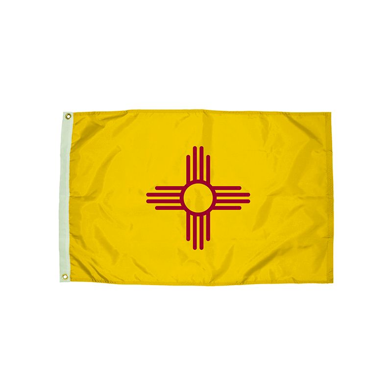 3X5 NYLON NEW MEXICO FLAG HEADING &