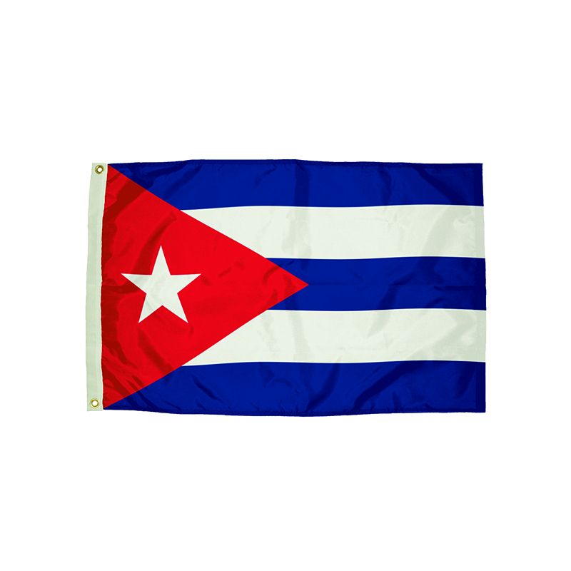 3X5 NYLON CUBA FLAG HEADING &