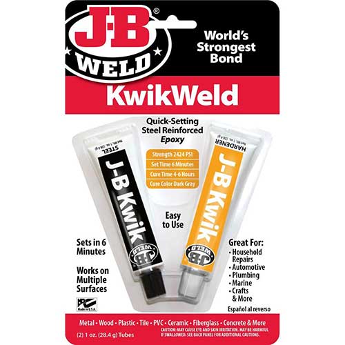 J-B Kwik Weld 2 Piece Cold Weld Epoxy Set, #8276