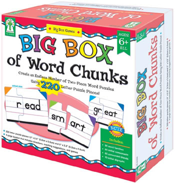 BIG BOX OF WORD CHUNKS GAME AGE 6+