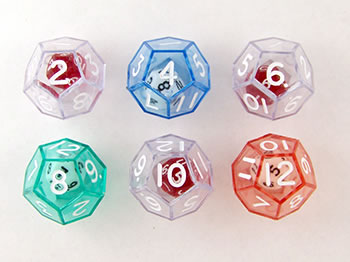 12-SIDED DICE SET OF 6
