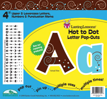 HOT TO DOT LETTER POP-OUTS
